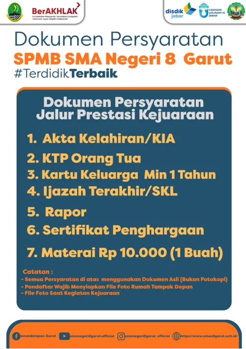 DOK PERSYARATAN PRESTASI KEJUARAAN